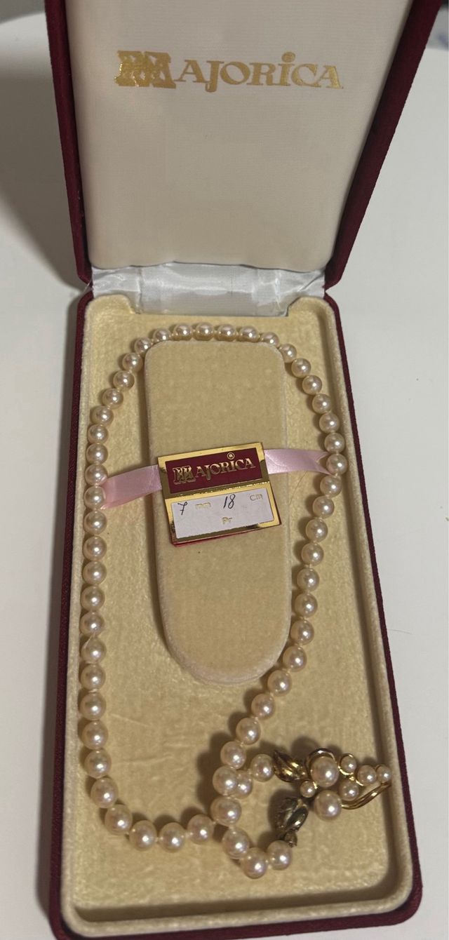 Collar Perlas Majorica con Certificado Garantía
