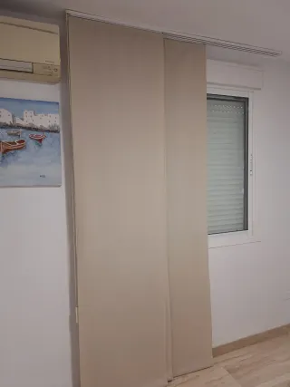 Paneles Japoneses con rieles y cortinas