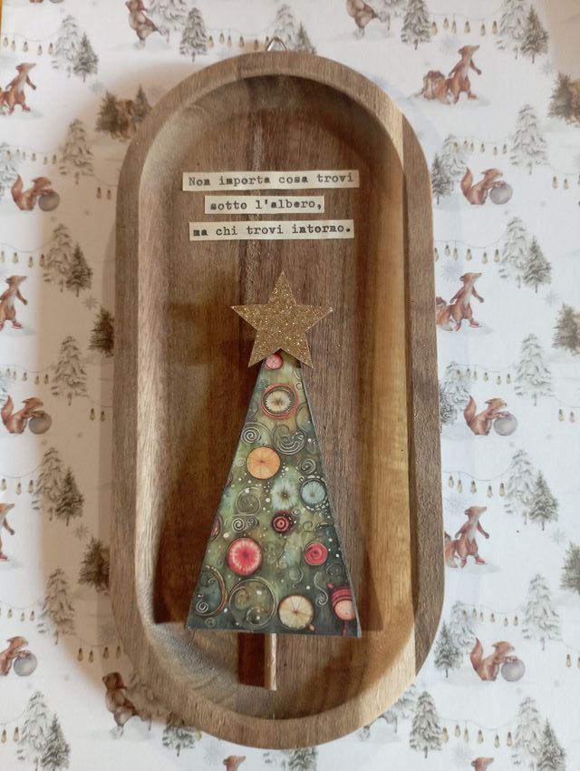 Quadretto Decorativo Natale con Stella