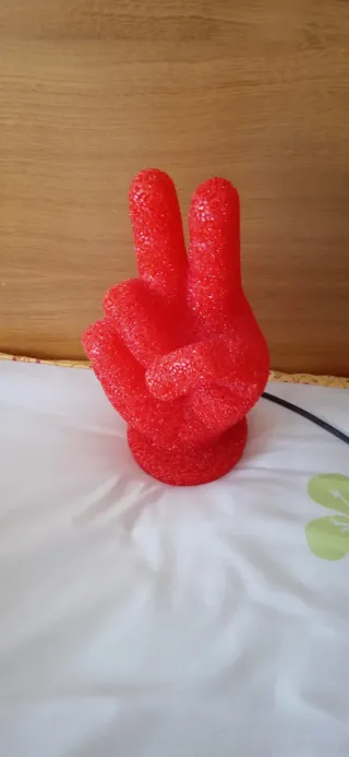 Lámpara Mano Paz Roja