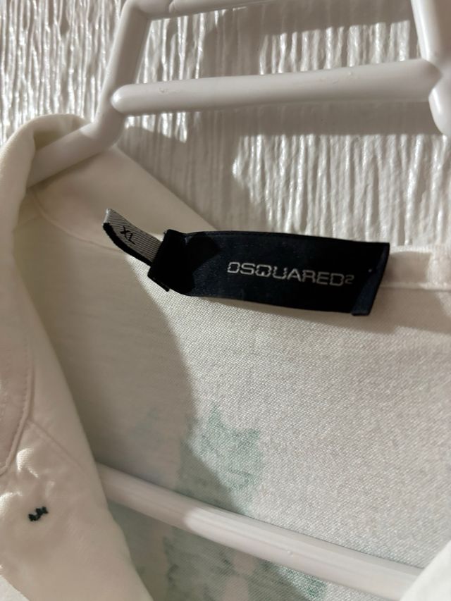 Polo DSQUARED2 bianco da uomo
