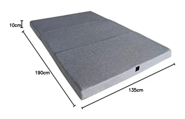 Colchón Plegable Azul premium con cierre y asa.