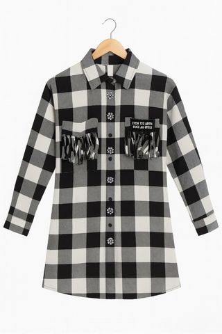 FS Nuevo con etiqueta Vestido cuadros T. xs