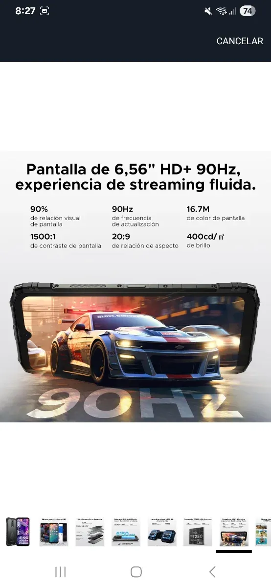 DOOGEE Móvil 256GB Negro/Gris NUEVO