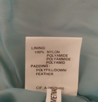 Anorak de plumas Cony Azul Cielo Talla XS