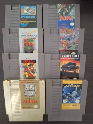 Lote Juegos NES: Mario, Zelda, Castlevania