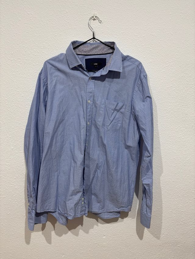 Camisa Celio Azul Talla L