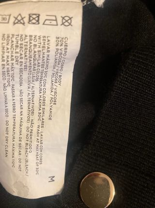 Cárdigan Negro Easy Wear Talla M