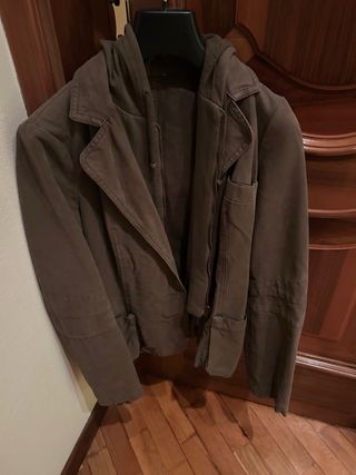 Giubbotto donna marrone con cappuccio