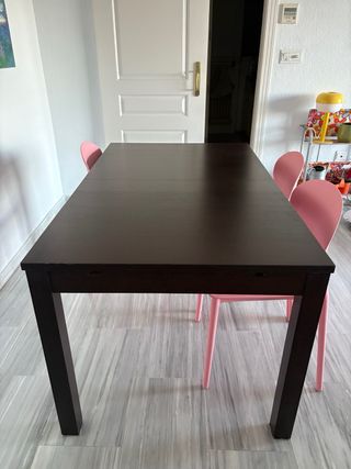 Mesa Ikea Extensible Marrón