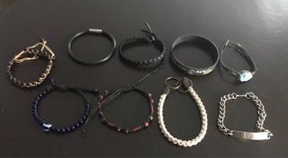 9 Pulseras Bisutería Variadas