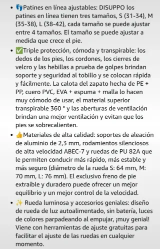 Patines en línea negros y rosas