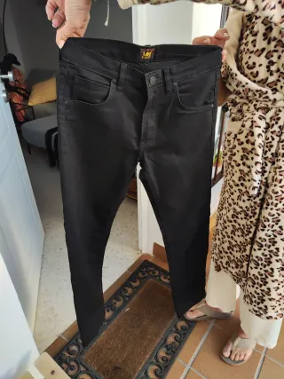 Pantalones Lee Negros Hombre
