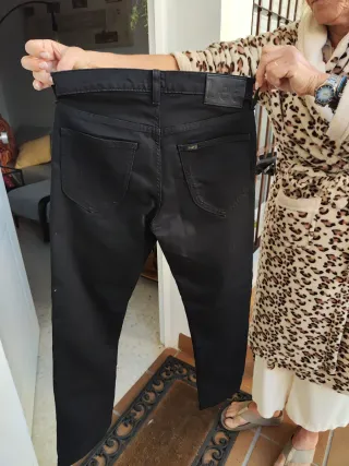 Pantalones Lee Negros Hombre
