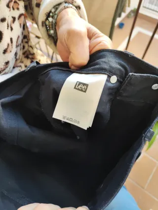 Pantalones Lee Negros Hombre