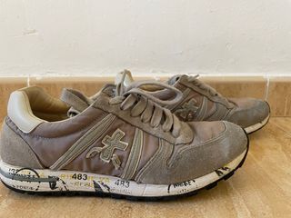 Bambas Premiata mujer T.38 beige/gris