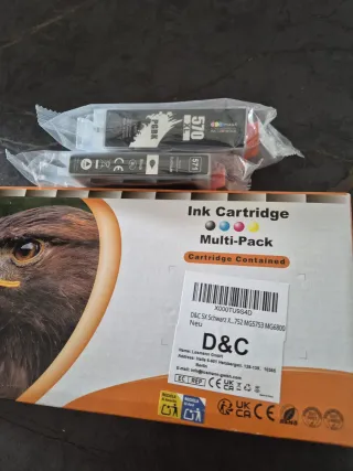 Cartuchos Tinta D&C 570 XL PGBK y 571 Negro