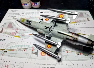 Maqueta F104 Starfighter 1/72 Ejército Aire