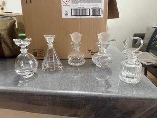 Set 5 Bottiglie Profumo Cristallo