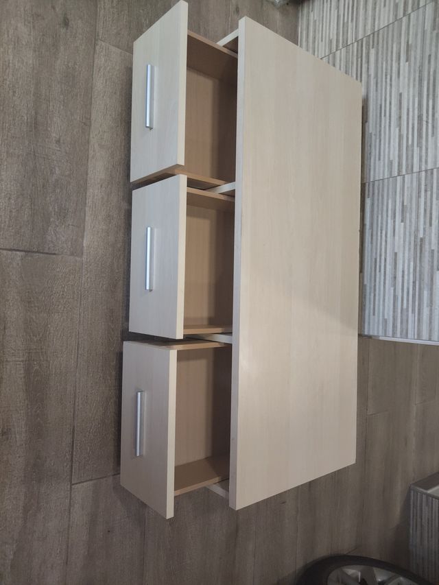 Mueble TV madera 3 cajones