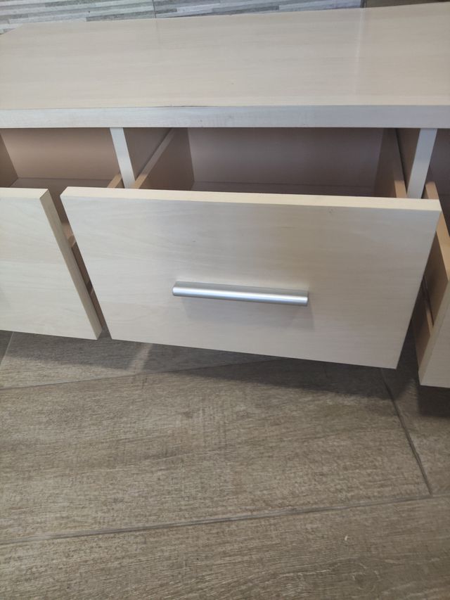 Mueble TV madera 3 cajones