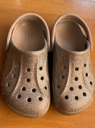 Zapatillas Crocs Niña Doradas Talla C10