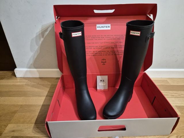 Botas Hunter Refined Tall Negras Talla 39