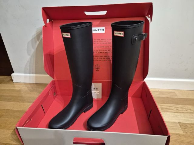 Botas Hunter Refined Tall Negras Talla 39