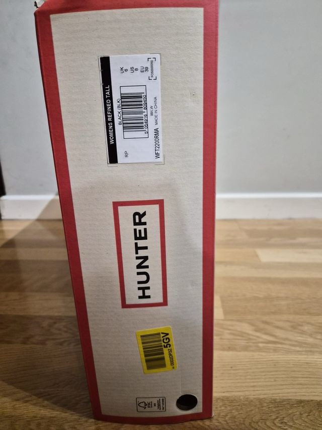 Botas Hunter Refined Tall Negras Talla 39