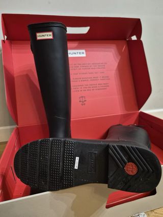 Botas Hunter Refined Tall Negras Talla 39