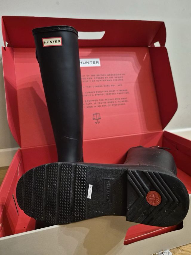 Botas Hunter Refined Tall Negras Talla 39