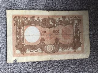 1000 Lire Banca d'Italia 1943 tipo lenzuolo
