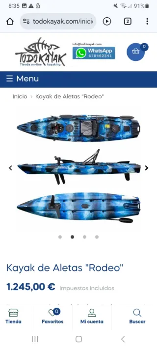 Kayak de pesca Rodeo