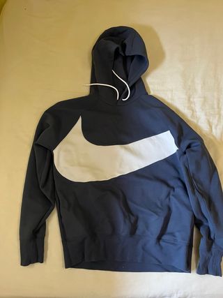 Sudadera Nike Swoosh Azul y Blanca