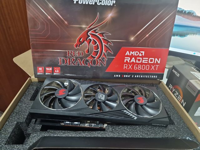 Tarjeta Gráfica PowerColor AMD 6800 XT 16gb vram