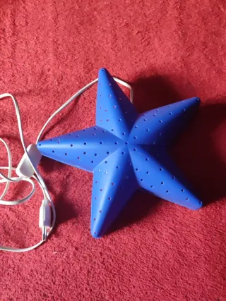 Lámpara estrella azul