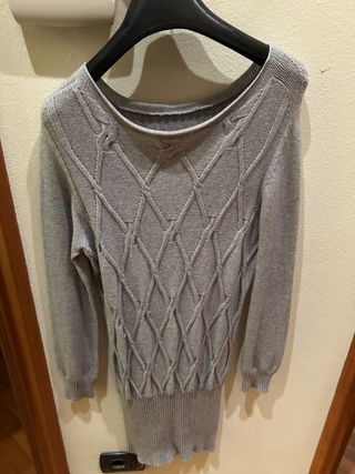 Vestito lana donna grigio