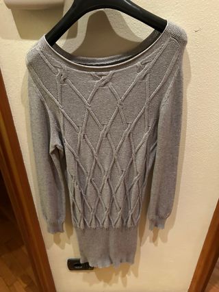Vestito lana donna grigio