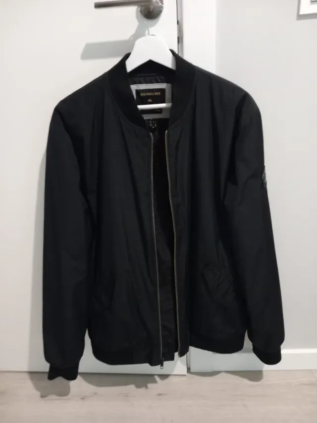 Chaqueta Bomber Quiksilver Talla M Negra