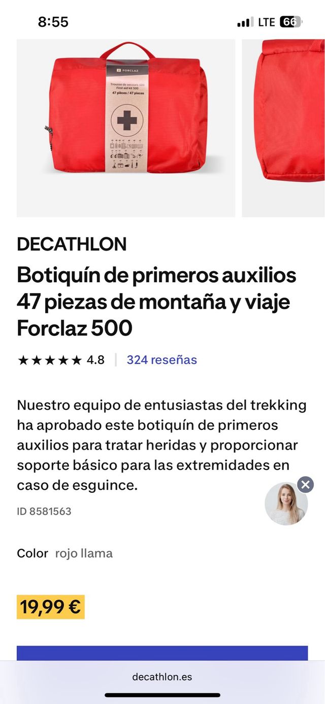 Botiquín primeros auxilios Decathlon Forclaz 500