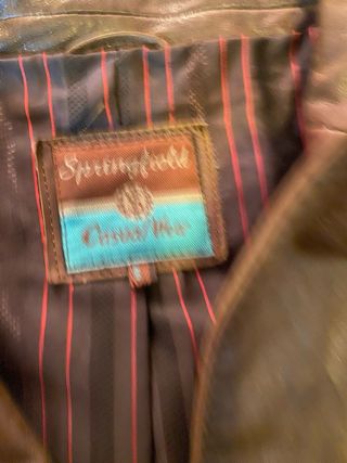 Chaqueta de cuero Springfield Marrón