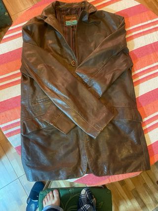 Chaqueta de cuero Springfield Marrón
