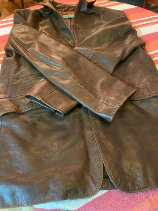 Chaqueta de cuero Springfield Marrón