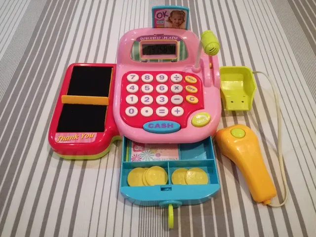 Caja registradora de juguete supermercado