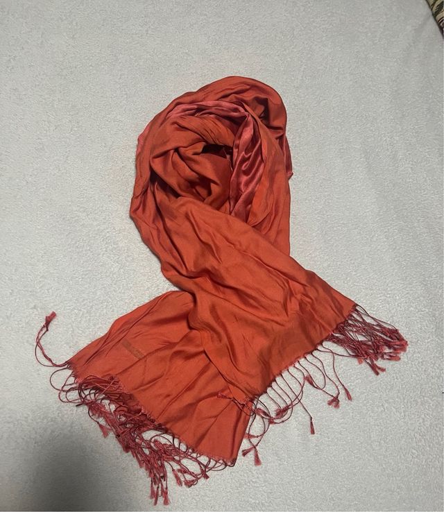 Pañuelo fular naranja y rojo