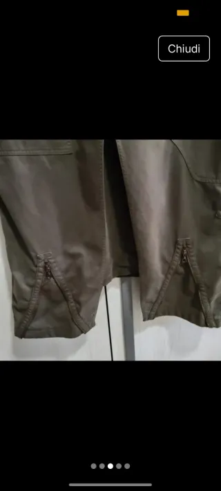 Gonna cargo lunga verde oliva