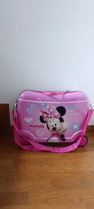 Maleta infantil Minnie Mouse rosa.