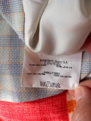 Traje falda lana Burberry Talla 44