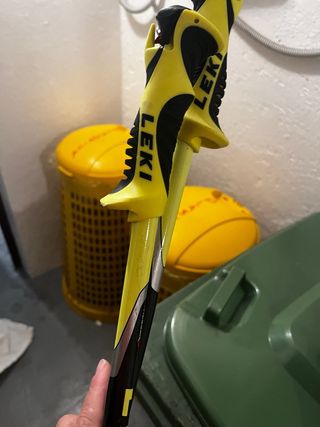 sci discesa con bastoncini leki