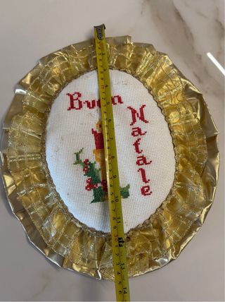 Quadretto punto croce Buon Natale